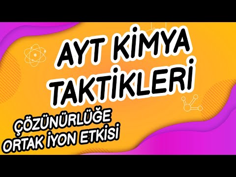 Video: Ortak iyon etkisi, az çözünür bir elektrolitin çözünürlüğünü nasıl etkiler?