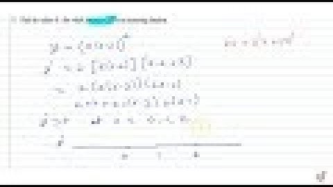 Find the values of x for which `y=[x(x-2)]^2` is an increasing function...