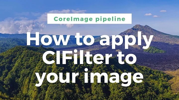 #1 | Applying CIFilter to your image