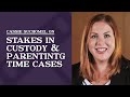Stakes in custody  parenting time cases  top family law attorney  cassie suchomel