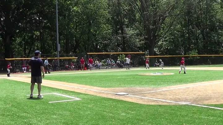 Quentin, 7-year old, hits inside the parker HR, KID-PITCH 8U travel baseball