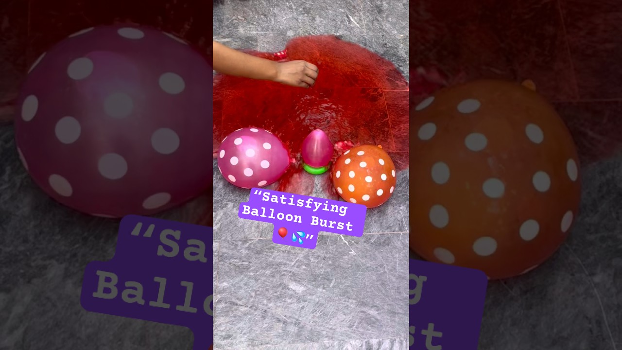 MostSatisfying Balloon Popping 💥 | ASMR Reverse Effects & Relaxing Sounds 