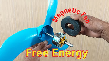 Self Running Free Energy Fan Device from magnet | How to make free energy fan at home