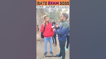 gate 2023 exam student live review #gateexam #iit #shorts #gate2023