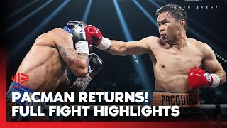 Thumbnail for Manny Returns to the Ring! 💣 Pacquiao vs Barrios | Full Fight Highlights | Fox Sports Australia