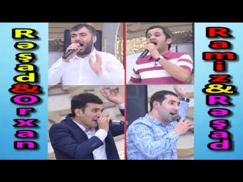 Bakililar ve Sumqayitlilar 2-2-ye BEHR QIRĞN DEYİŞME 2018 (Axırda) - Reşad,Orxan,Ramiz,Reşad S