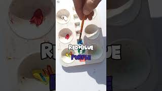 colour mixing recipe from red blue yellow colour shorts mixing painting