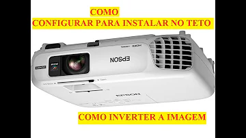 Como configurar a imagem do projetor Epson?
