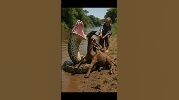 Village Elder Woman vs Giant Python | 村の年長女性 vs 巨大ニシキヘビ | 마을 연장 여성 vs 거대한 비단뱀 | 村中長者婦女對巨蟒