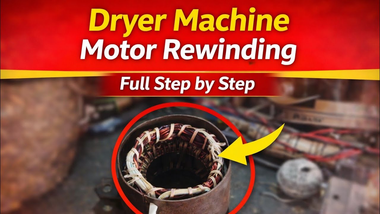 How to Check & Warnish Dryer Motor | Step by Step
