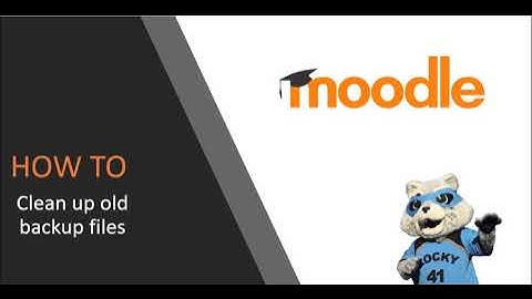 Cleaning up old Moodle backup files