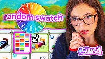 building a house but i have to use a RANDOM SWATCH in the sims 4
