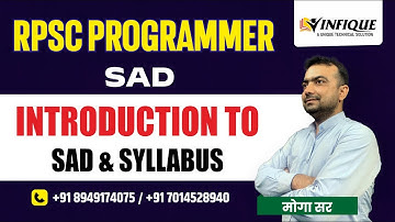 RPSC Programmer Vacancy 2024 | Class 03 | SAD BY MOGA SIR || INFIQUE CLASSES