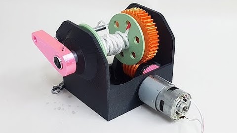 3D printed high torque gearbox - Building an electric hoist - Worm gearbox