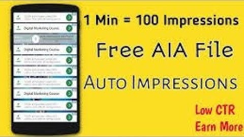 .Aia high quality earning app with auto impression feature change the ad every 4 seconds