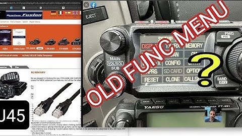 YAESU FTM500D - OLD FUNCTION MENU- HACK ? + RJ45 HEAD UNIT