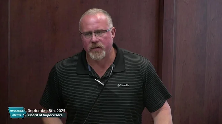 September 8th  2025 Muscatine County Board Meeting