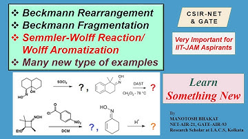 Beckmann rearrangement||Beckmann fragmentation||Wolff aromatization||IIT JAM||CSIR-NET||GATE