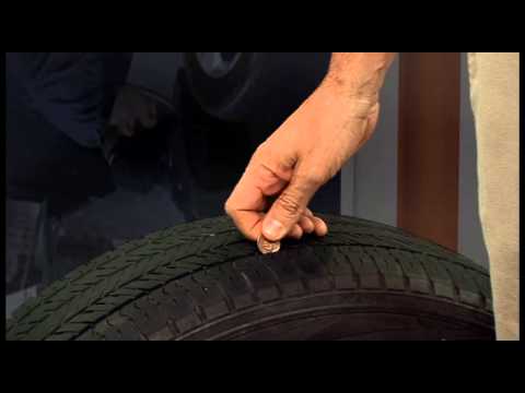 checking tire tread