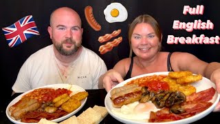 Full English breakfast with big Ken dog #english #breakfast #mukbang #foodie  #uk #youtubehighfive