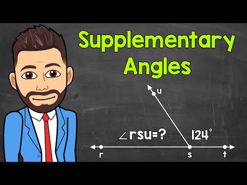 What are Supplementary Angles? | How to Find Missing Supplementary Angles | Math with Mr. J
