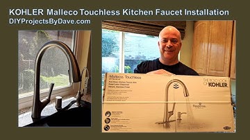 KOHLER Malleco Touchless Kitchen Faucet Installation #Kohler #FaucetInstallation #DIYProjectsByDave