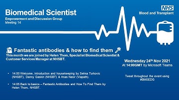 BMSEDG Meeting 14: Fantastic antibodies and how to find them