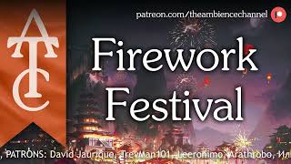 RPG | D&D Ambience  Firework Festival (firreworks, crowd, music)