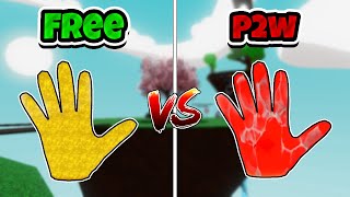 Gloves VS Their P2W Versions | Slap Battles