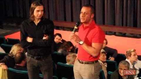 Mehmet Göker steht Rede und Antwort - Nach Vorführung des Göker-Films im Kino