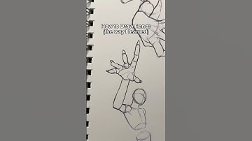 How to Draw Hands (the way I learned)  #tutorial #howtodraw #hand #hands #draw #drawing #sketch #fyp