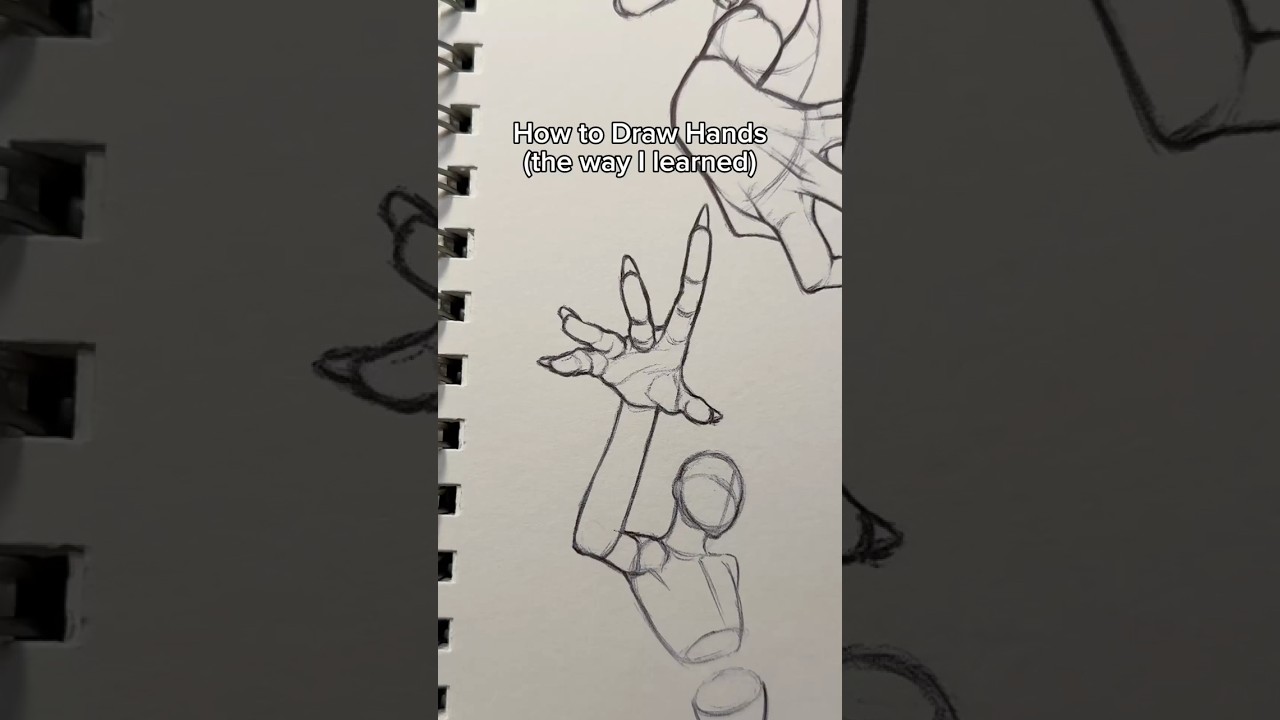 How to Draw Hands (the way I learned) #tutorial #howtodraw #hand #hands #draw #drawing #sketch #fyp