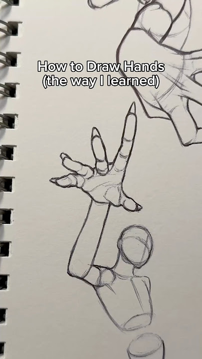 How to Draw Hands (the way I learned)  #tutorial #howtodraw #hand #hands #draw #drawing #sketch #fyp