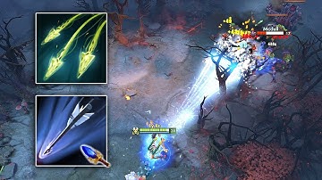 999 ARROWS SPLIT + Modifiers Effect | Dota 2 Ability Draft