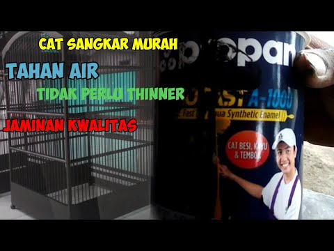 Cara mudah cat  sangkar burung pakai propan  warna hitam  