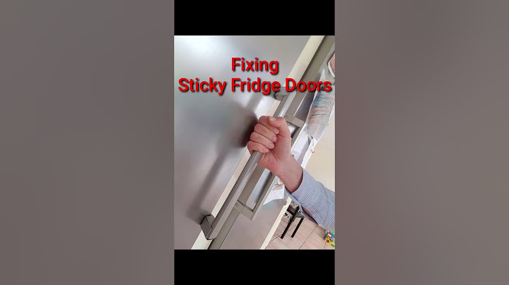 Sticky Fridge door (or fridge leaking water) - The simple fix ANYBODY can do!