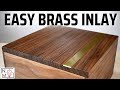 Metal Inlay in Wood | Add Brass to Your Woodworking Project