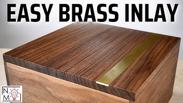 Metal Inlay in Wood | Add Brass to Your Woodworking Project