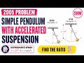 Simple pendulum with accelerated suspension  ?  IIT JEE II ADVANCE PHYSICS II IIT JEE MAIN