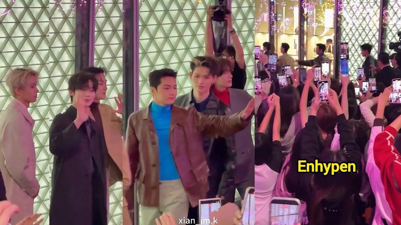 ENHYPEN at Prada Store Grand Opening in Breeze Nan Shan, Taipei Part 2