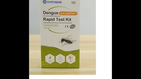 Dengue IgG/IgM/NS1 Rapid Test Kit (Colloidal gold method)-Instructional video