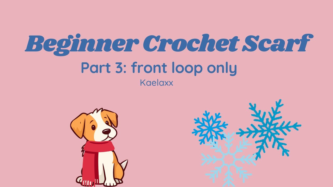 Beginner crochet: front loop only tutorial