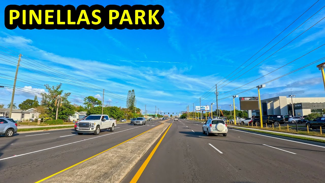 Pinellas Park Florida Driving Through