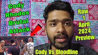 Cody Rhodes Brutal Attack Roman Reigns & The Rock For His Revenge From Bloodline on Raw