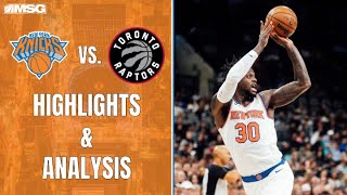 Knicks Beat Raptors in Toronto 1st Time Since 2015 Lead by Randle's 32 | New York Knicks