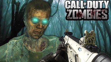 "AMAZING OPEN WORLD FOREST!" - Call of Duty Zombies "WOLF RIVER" Custom Map #1! (COD Zombies)