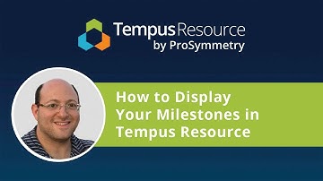 How to Display Your Milestones in Tempus Resource
