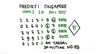 PREDIKSI SGP 10 JULI 2025 | BOCORAN TOGEL SGP HARI INI | RUMUS EKOR SGP HARI INI