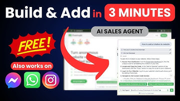 How To Build AI Chatbots In 3 Minutes (Copy paste website url)