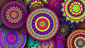 4K Ethnic Colorful Mandala Background Loops || Free Video Background Loops|| 4k VJ Loops